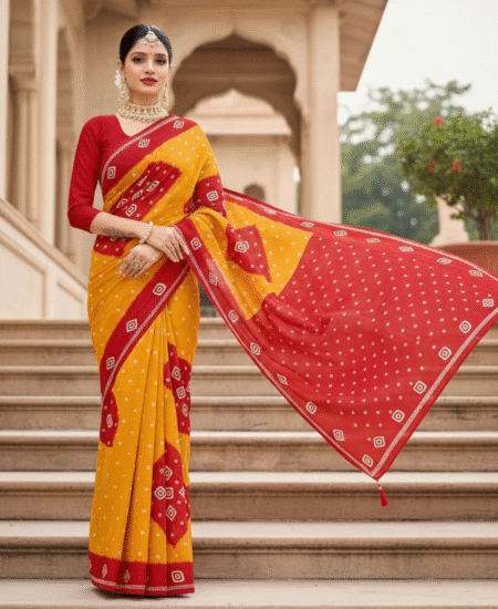 Women's Pure Cotton Saree With Blouse Peace